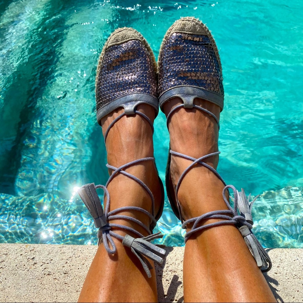 Kanna - Sparkly Espadrilles - Size 7